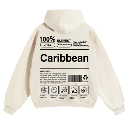 Caribbean Unisex Fit Color Hoodie wearishow