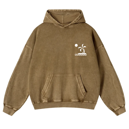 Caribbean Unisex Fit  Washed Hoodie wearishow