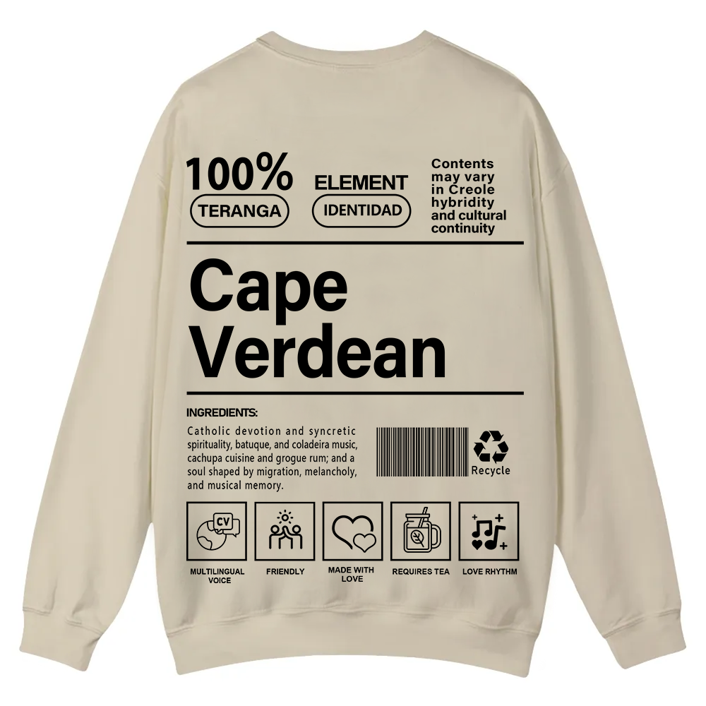 Cape Verdean Unisex Fit  Casual Crewneck Sweatshirt wearishow