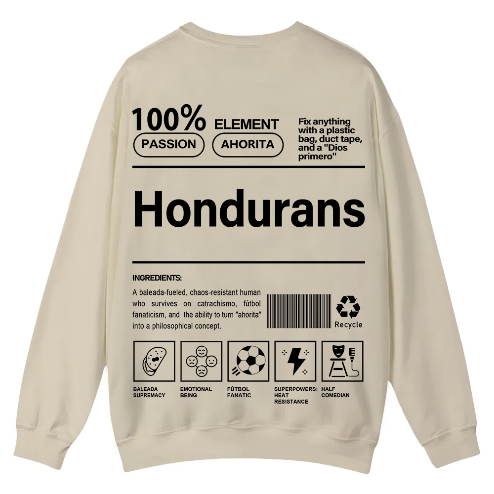Hondurans Unisex Fit  Casual Crewneck Sweatshirt wearishow