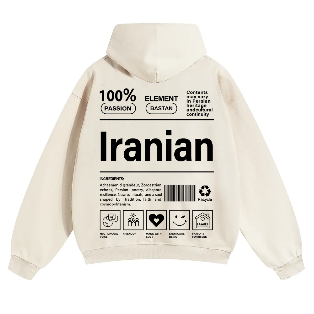 Iranian Unisex Fit Color Hoodie wearishow