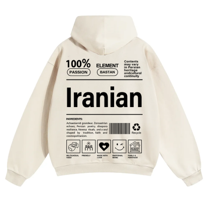 Iranian Unisex Fit Color Hoodie wearishow