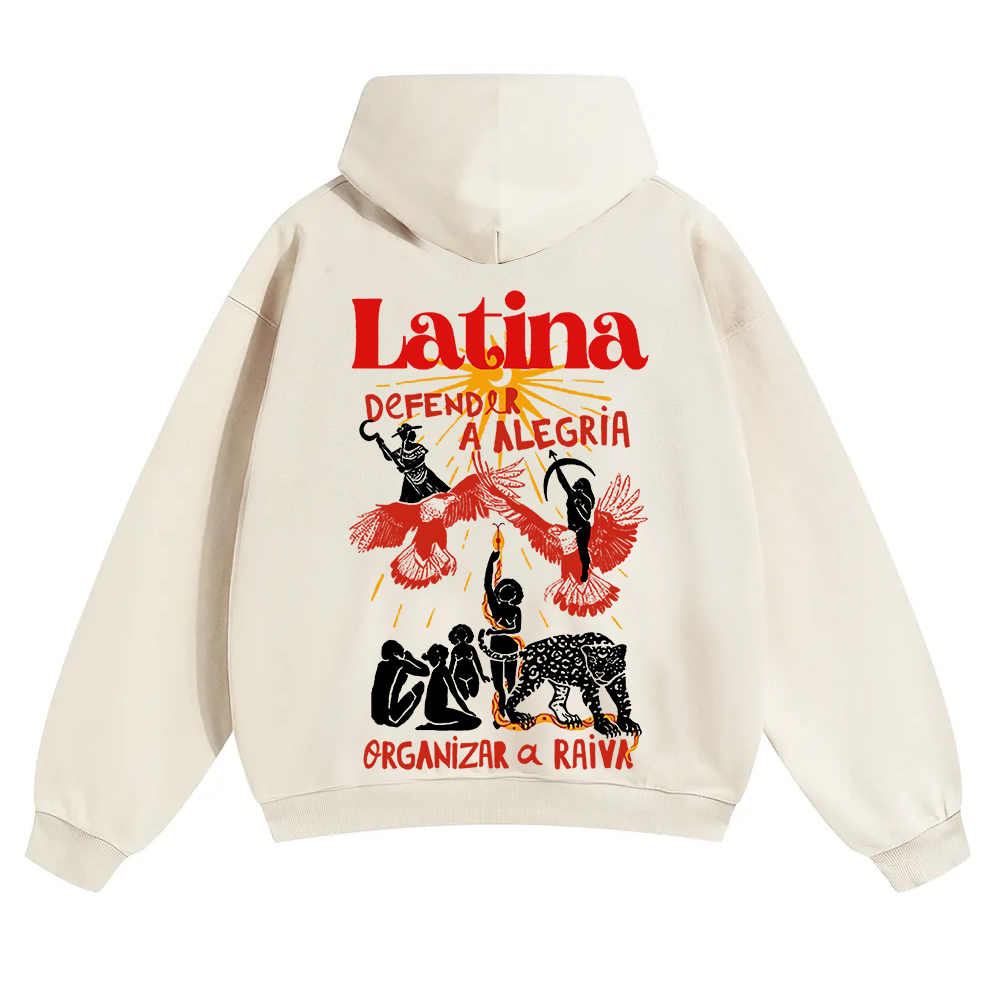 Latina Unisex Fit Color Hoodie wearishow
