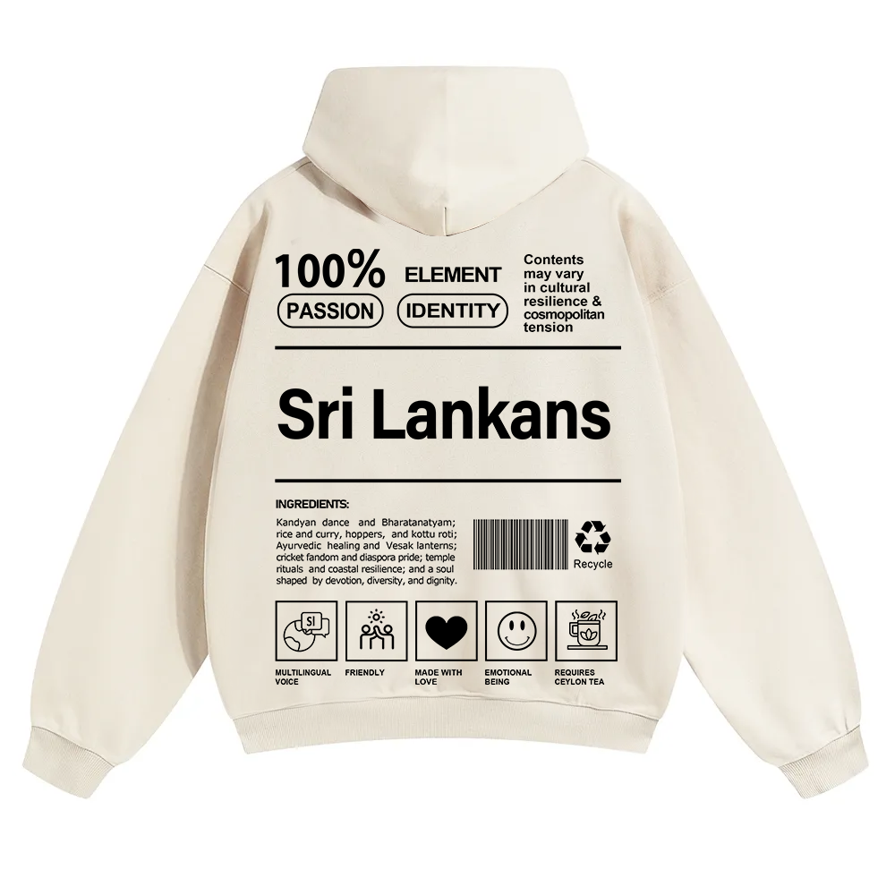 Sri Lankans Unisex Fit Color Hoodie wearishow