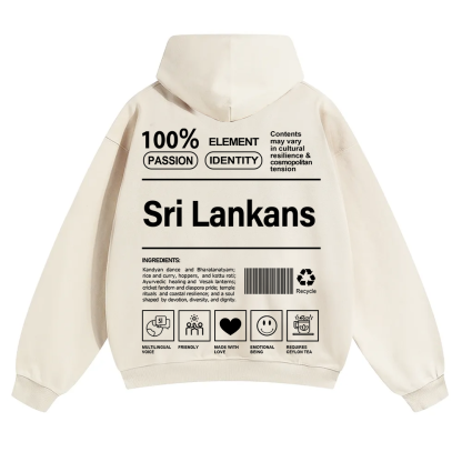 Sri Lankans Unisex Fit Color Hoodie wearishow