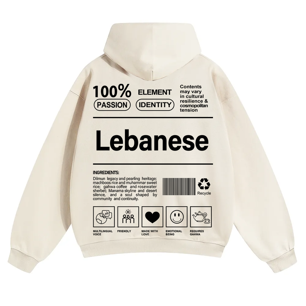 Lebanese Unisex Fit Color Hoodie wearishow