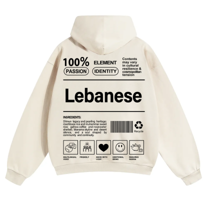 Lebanese Unisex Fit Color Hoodie wearishow