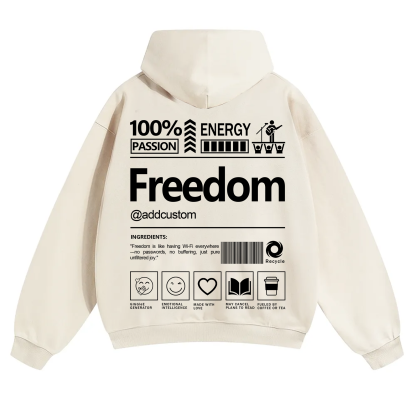 Freedom Addcustom Solid Color Hoodie