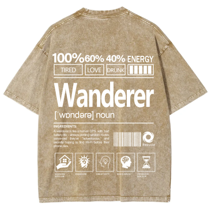 Wanderer  Unisex Fit Washed T-Shirt