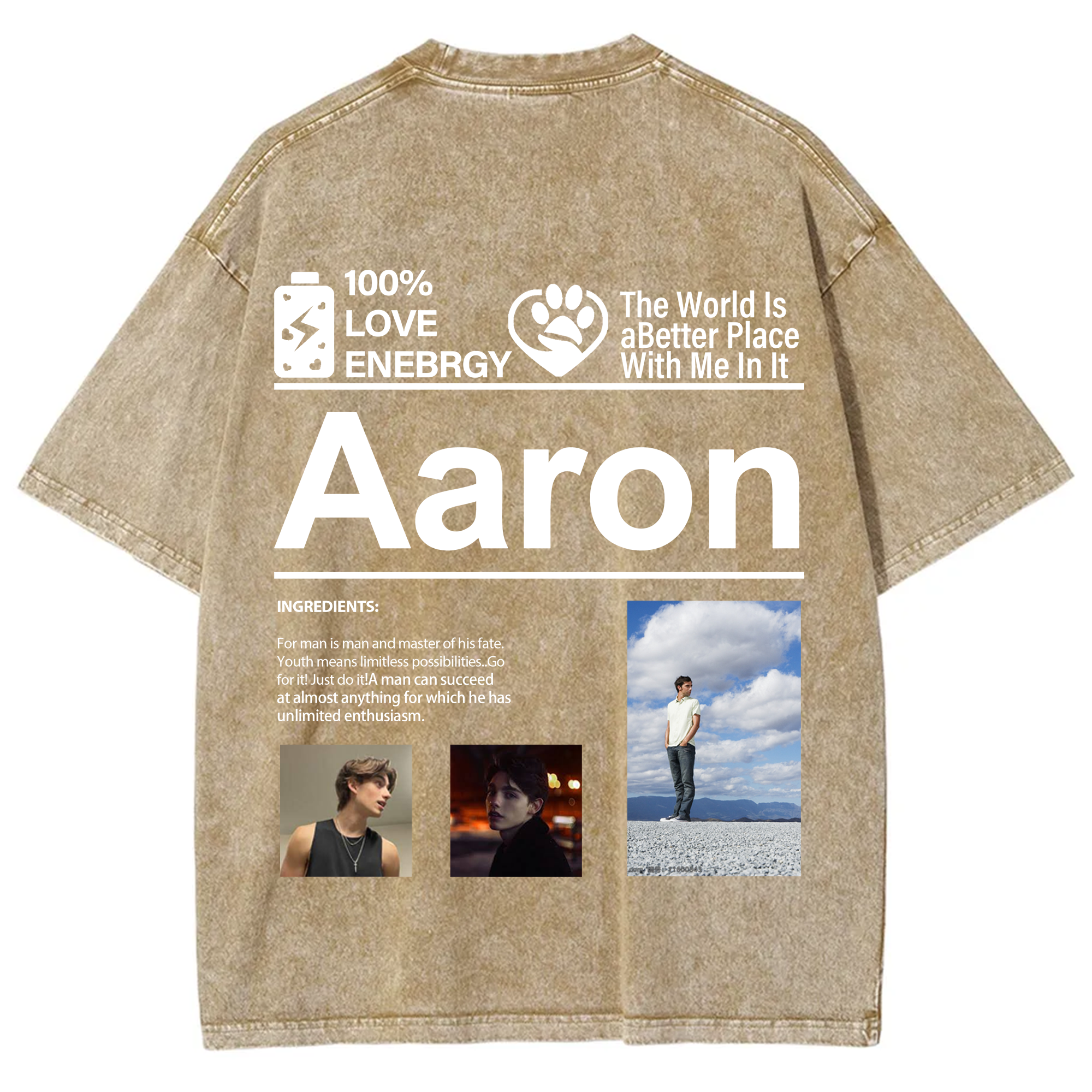 Design your own clothing pattern Unisex Fit Washed T-Shirt