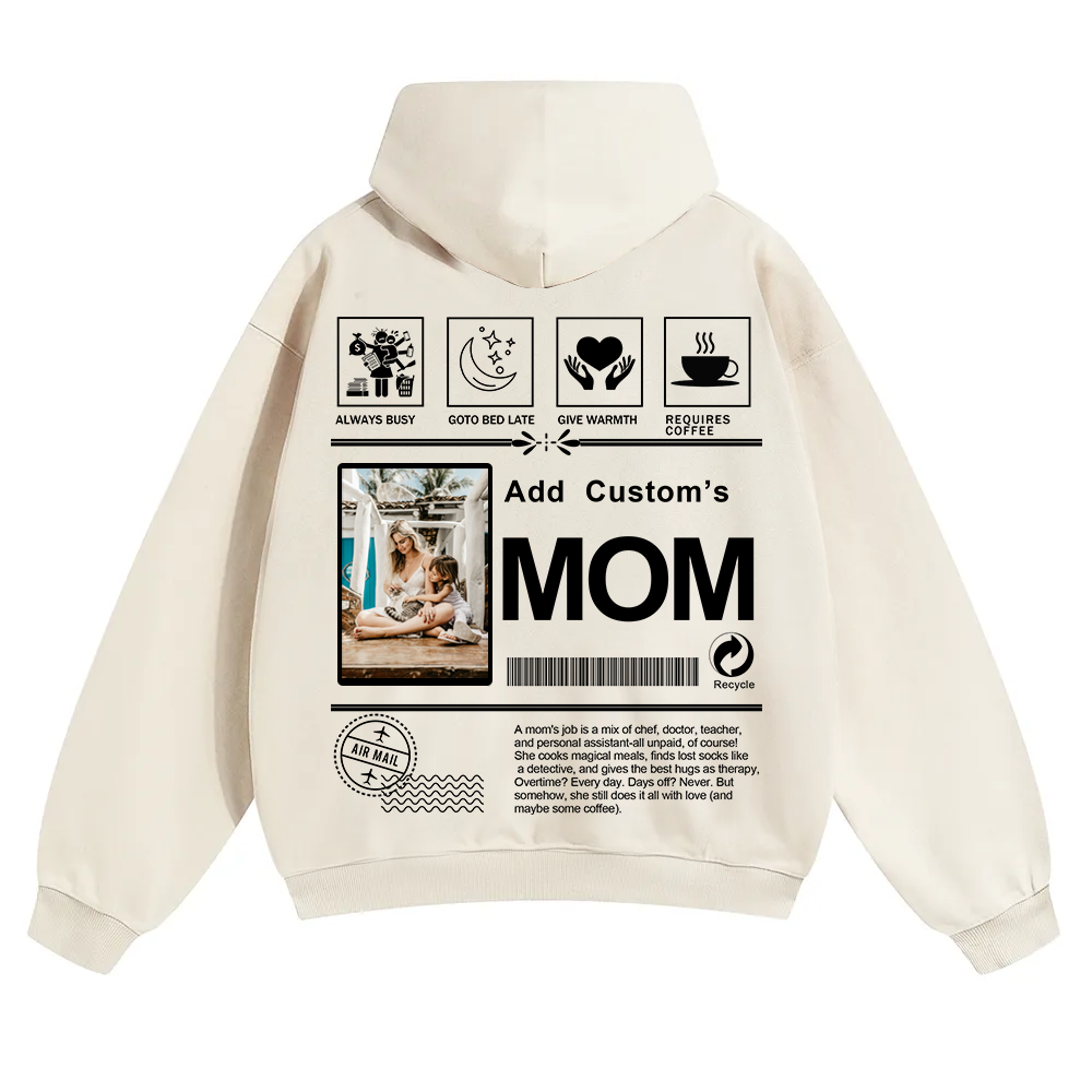 MOM Custom Solid Color Hoodie wearishow