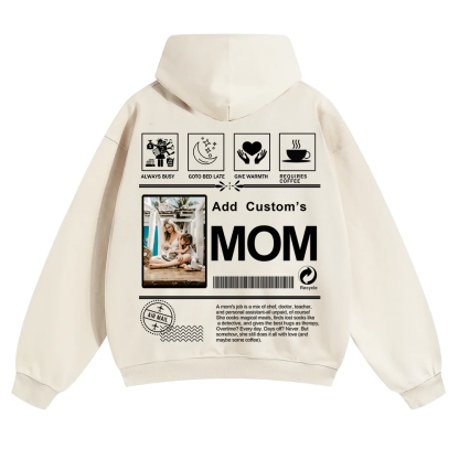 MOM Custom Solid Color Hoodie wearishow