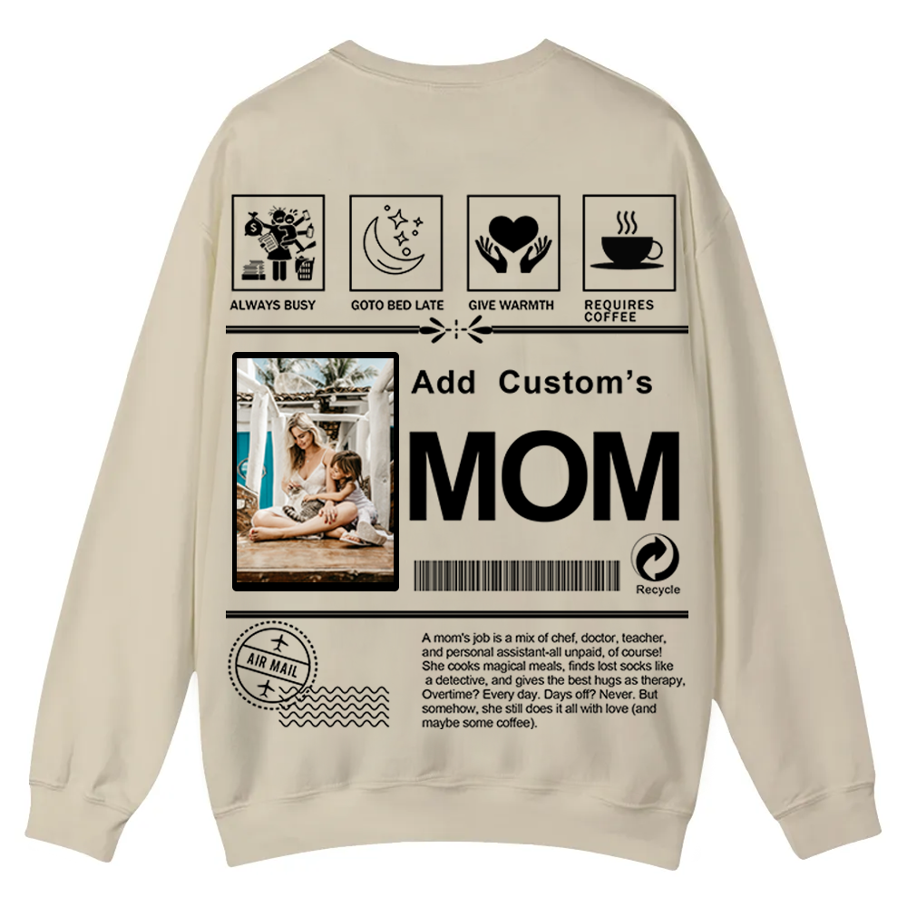 MOM Custom Casual Crewneck Sweatshirt wearishow