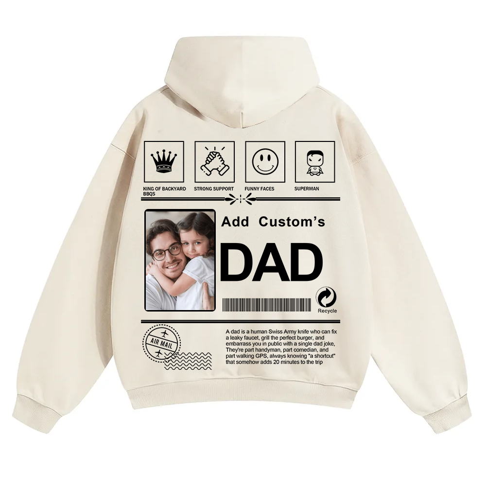 DAD Custom Solid Color Hoodie wearishow
