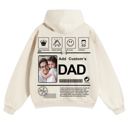 DAD Custom Solid Color Hoodie wearishow
