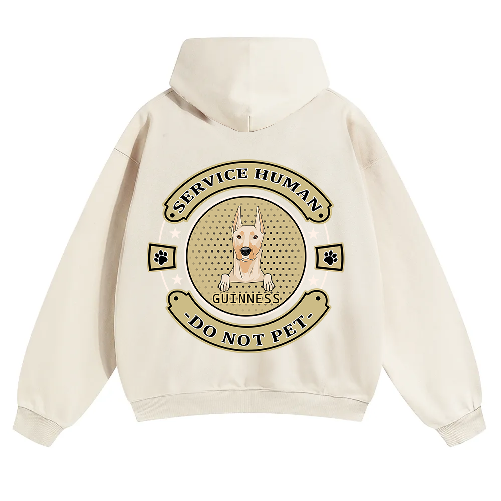 Service Human, Do Not Pet 14 - Personalized Custom Unisex Soild Color Hoodies wearishow
