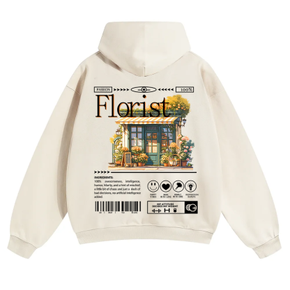 Florist Unisex Solid Color Hoodie wearishow