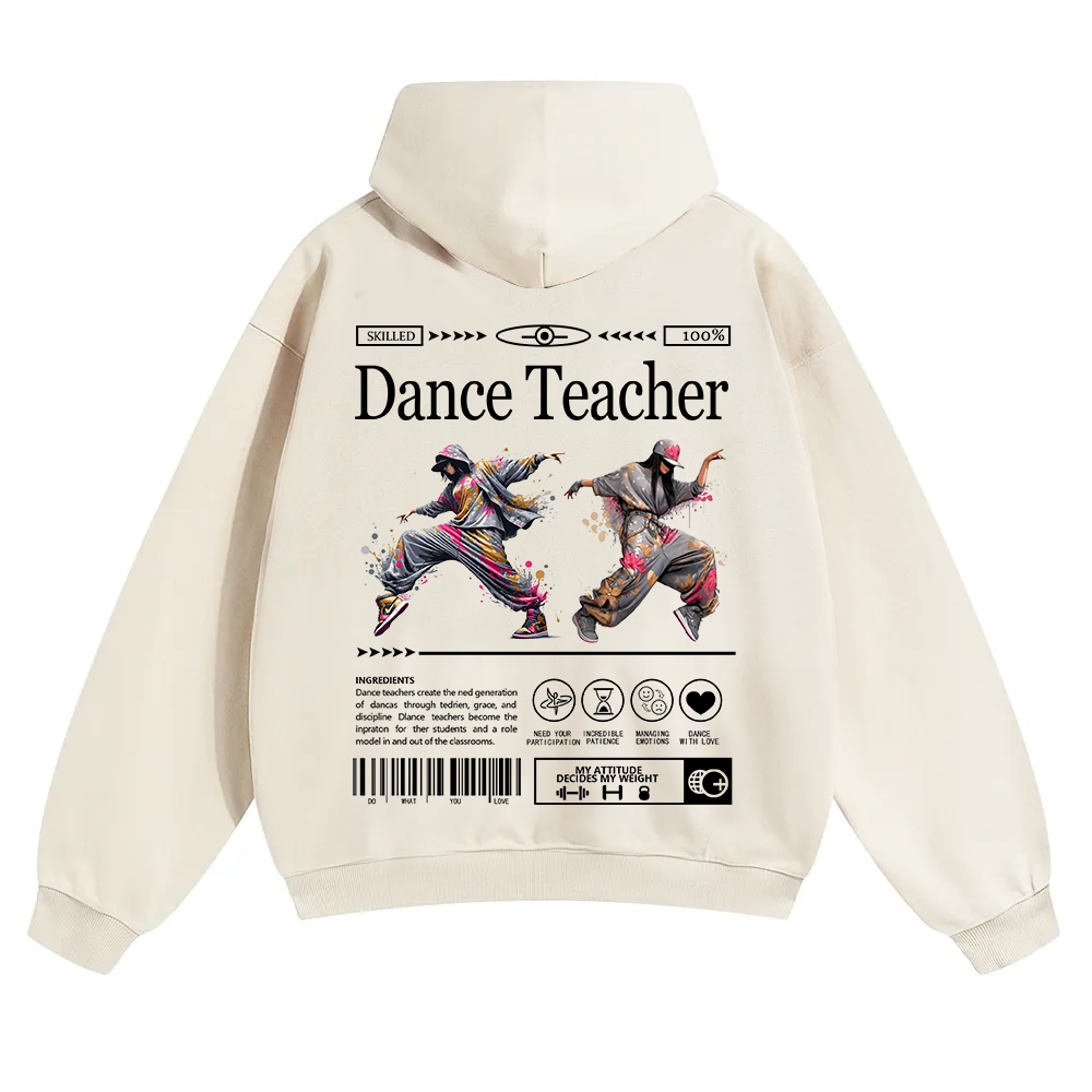 Dance Teacher Unisex Solid Color Hoodie wearishow