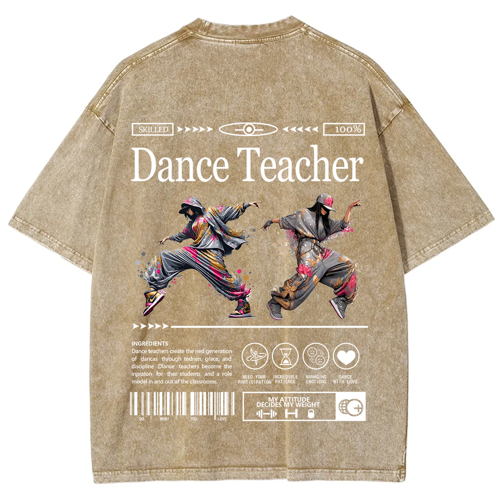 Dance Teacher Unisex Fit Washed T-Shirt