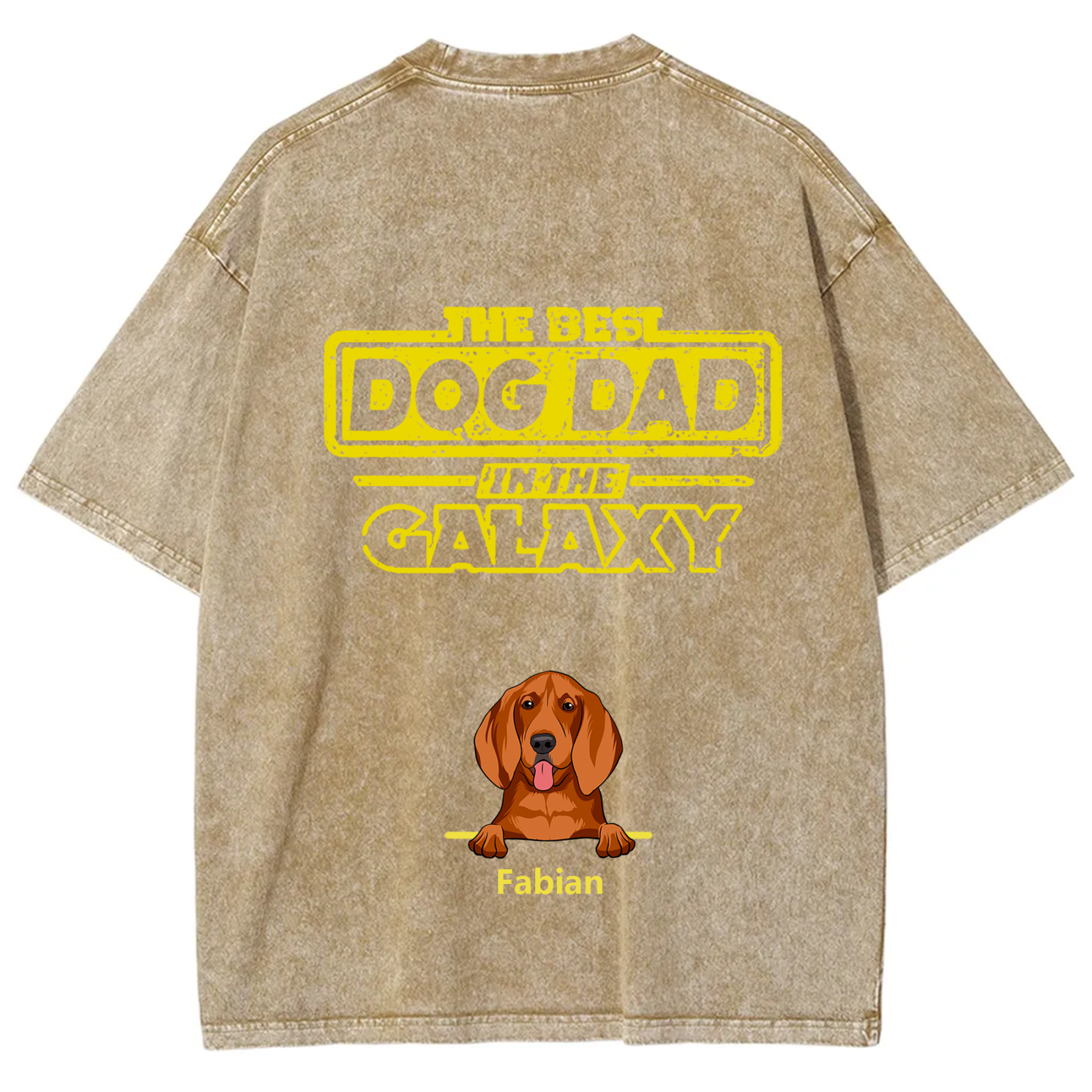The Best Dog Dad In The Galaxy - Personalized Custom Unisex T-shirt