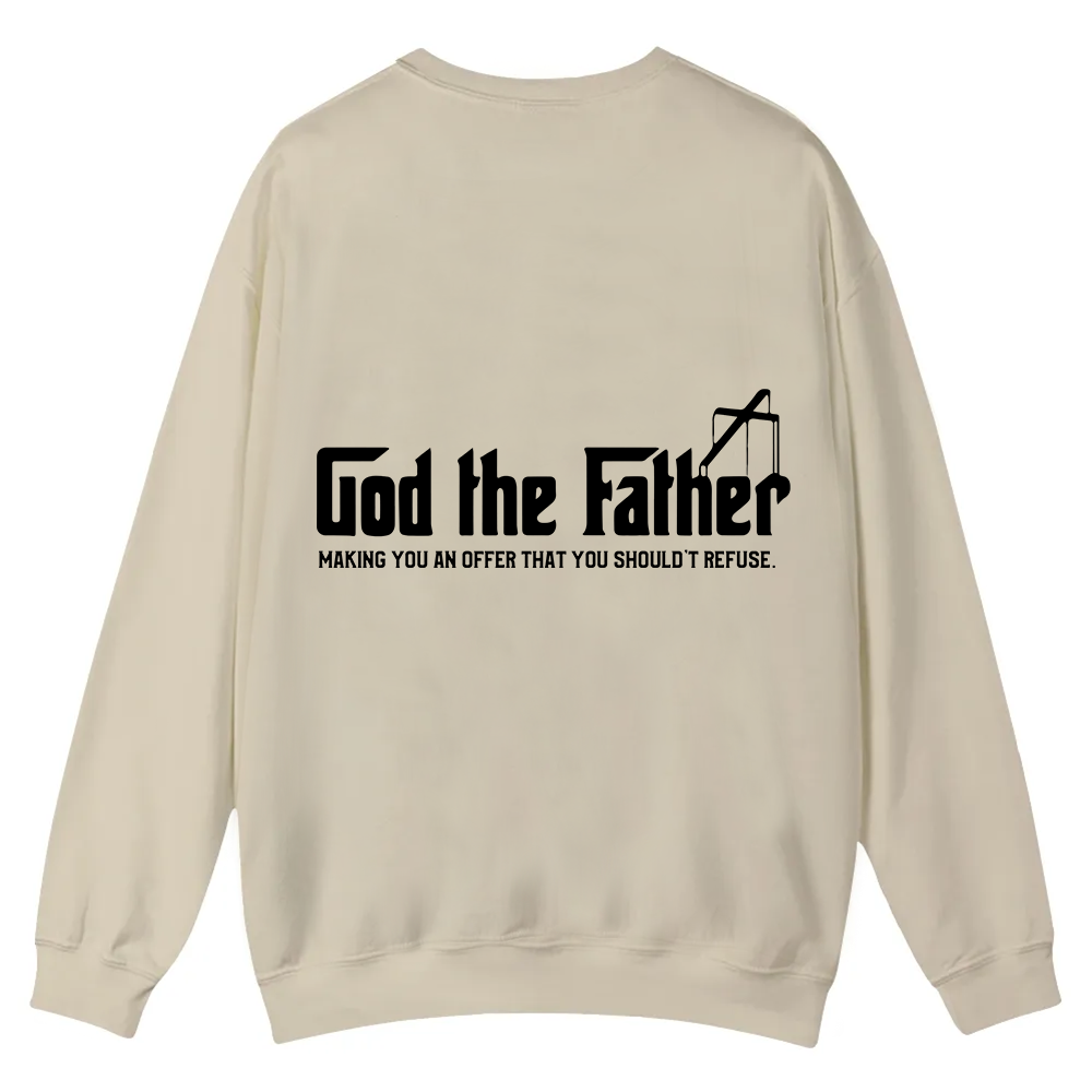 God The Father Christian Casual Crewneck Sweatshirt wearishow