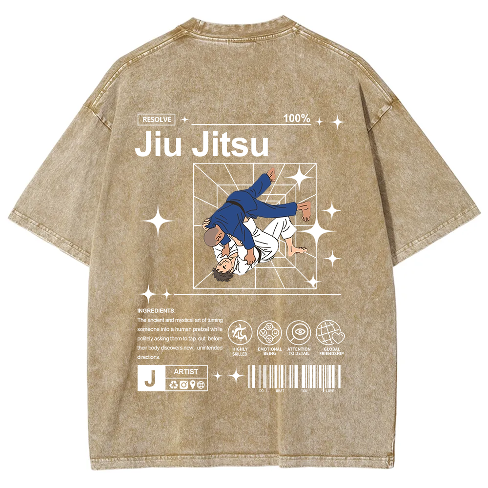 Jiu Jitsu Unisex Fit Washed T-Shirt