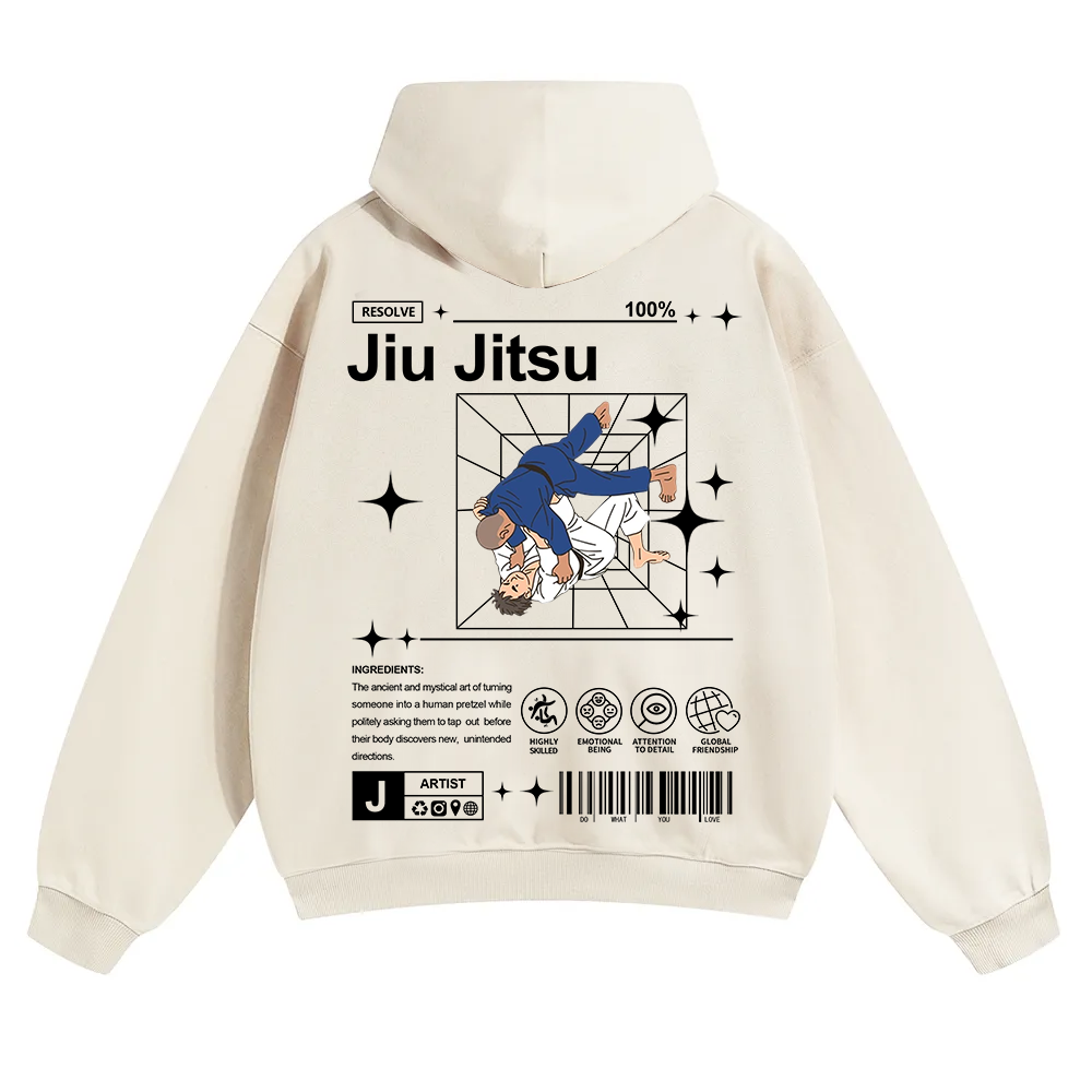 Jiu Jitsu Unisex Solid Color Hoodie wearishow