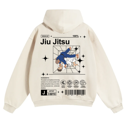 Jiu Jitsu Unisex Solid Color Hoodie wearishow
