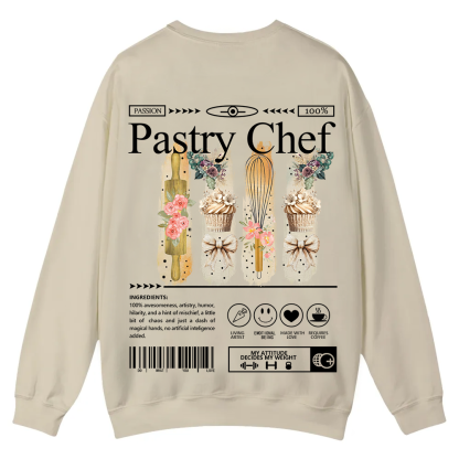 Pastry Chef Casual Crewneck Sweatshirt wearishow