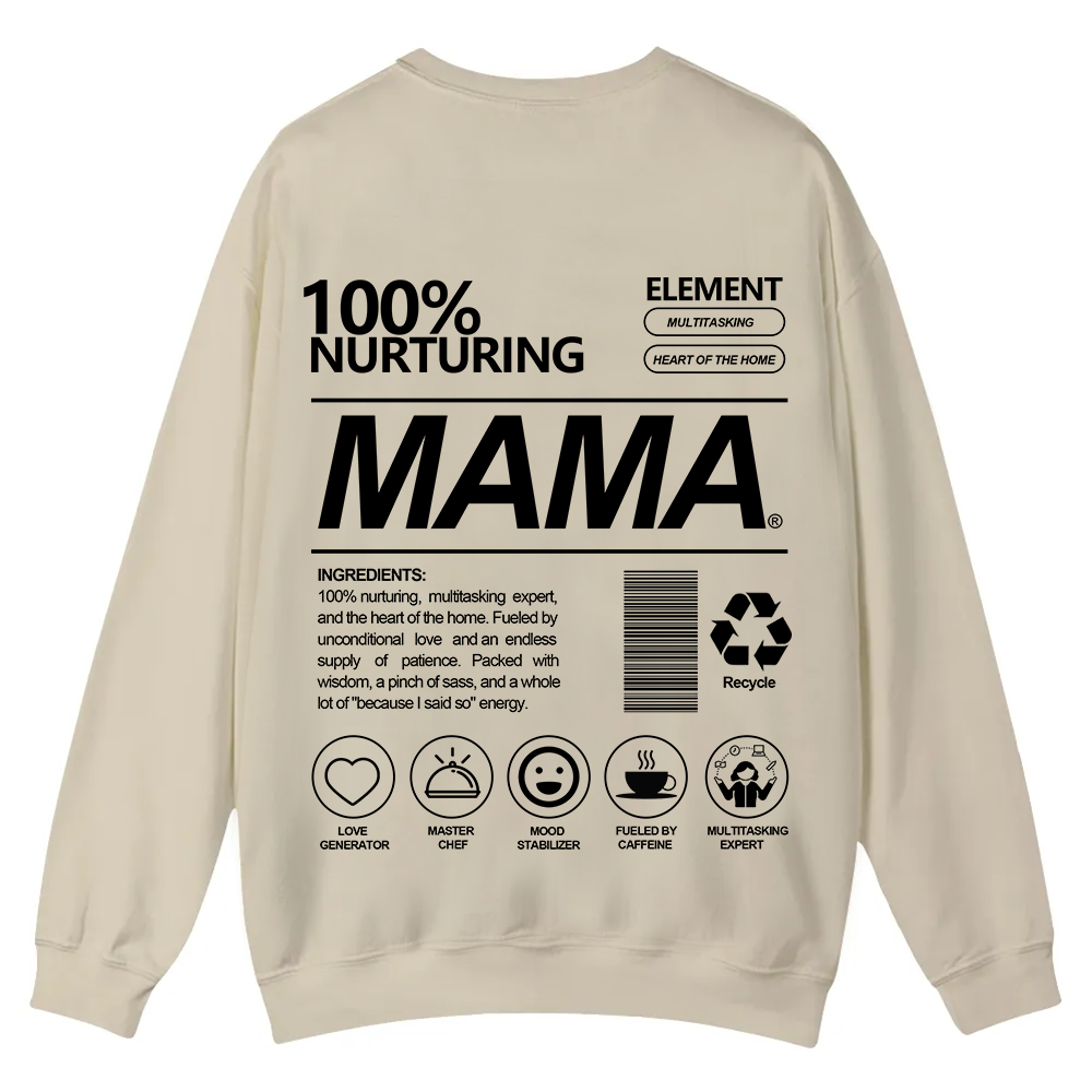 Mama Casual Crewneck Sweatshirt wearishow