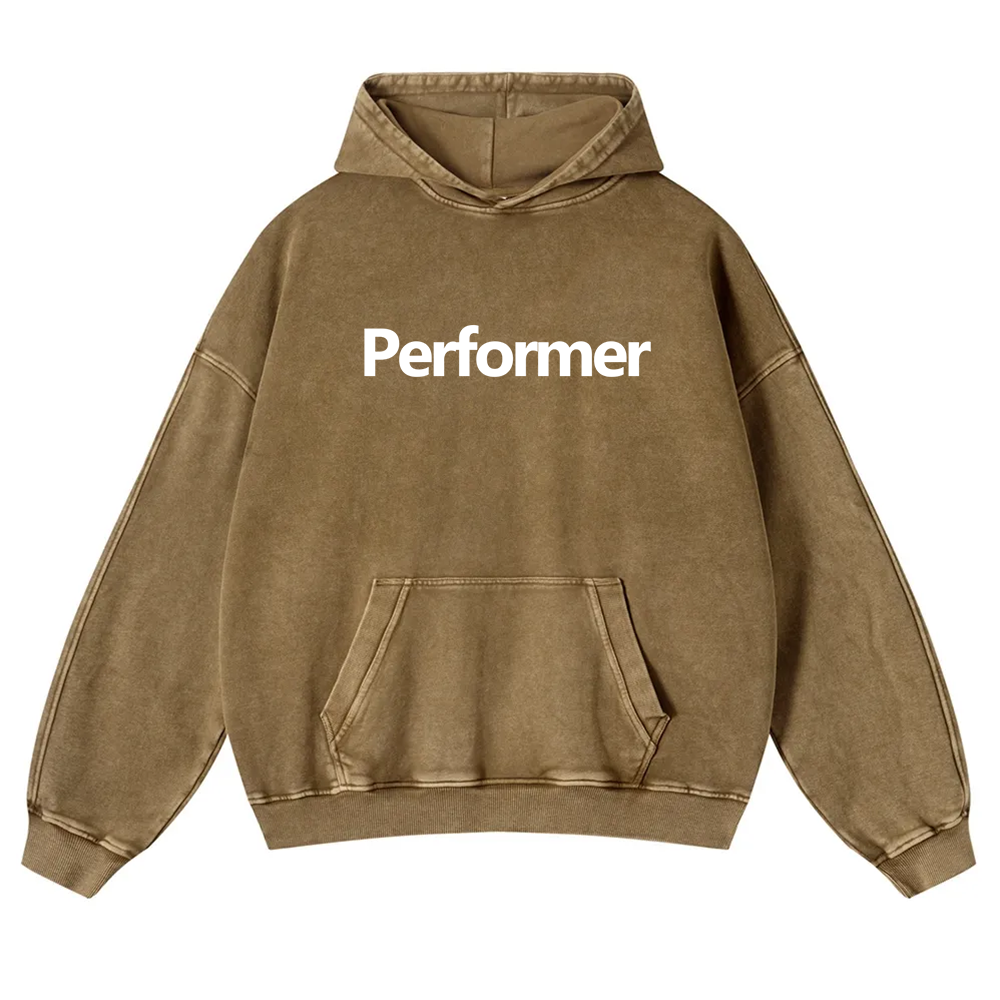 Performer Washed Hoodie wearishow