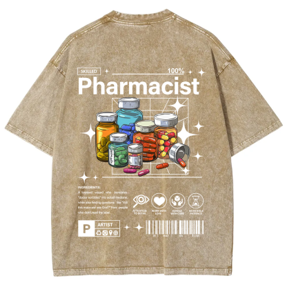 Pharmacist Unisex Fit Washed T-Shirt