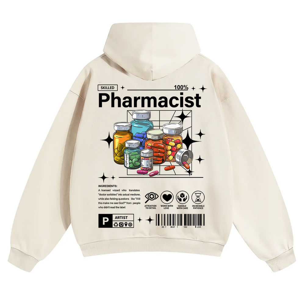 Pharmacist Unisex Solid Color Hoodie wearishow