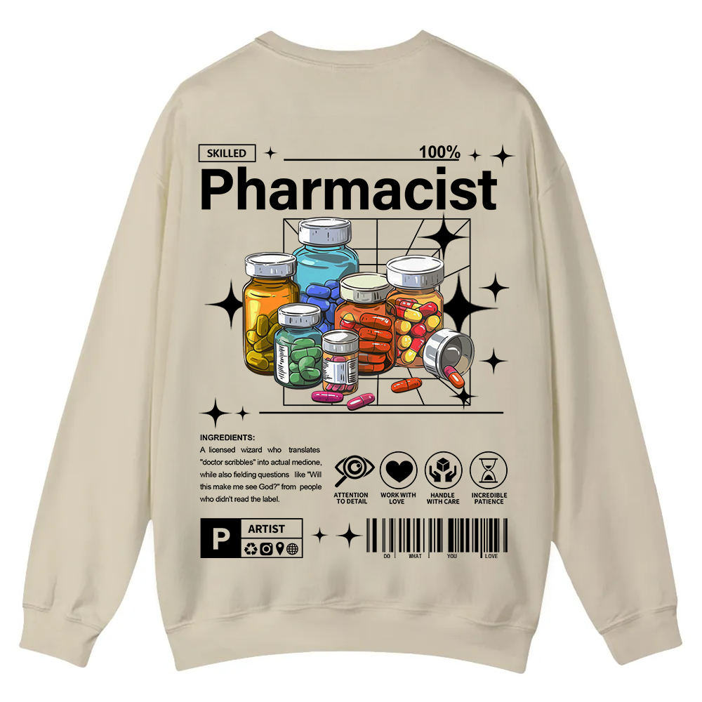 Pharmacist Casual Crewneck Sweatshirt wearishow