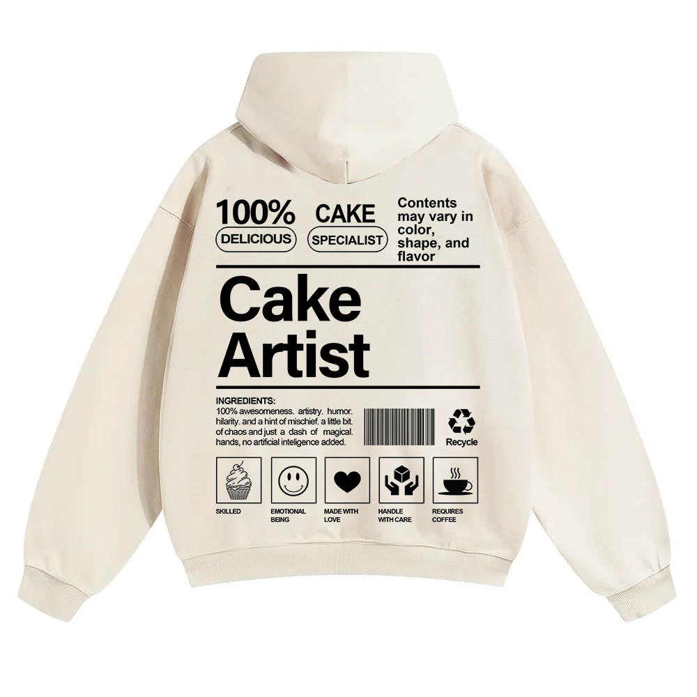 Cake Artist  Unisex Solid Color Hoodie wearishow