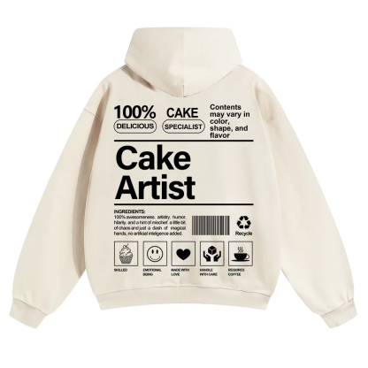 Cake Artist  Unisex Solid Color Hoodie wearishow