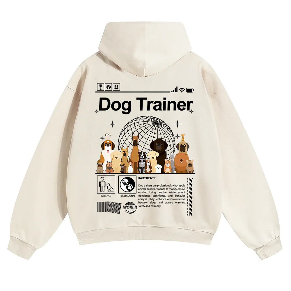 Dog Trainer Unisex Solid Color Hoodie wearishow