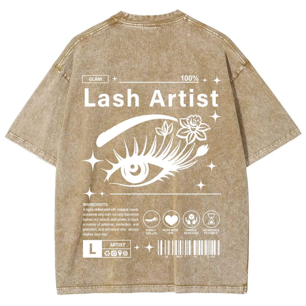 Lash Artist Unisex Fit Washed T-Shirt