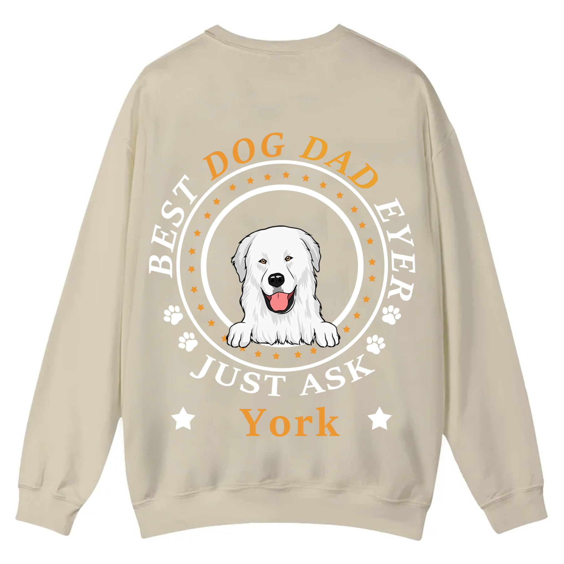 Best Dog Dad/Dog Mum Circle - Personalized Custom Unisex Casual Crewneck Sweatshirt
