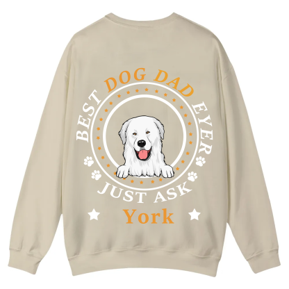 Best Dog Dad/Dog Mum Circle - Personalized Custom Unisex Casual Crewneck Sweatshirt