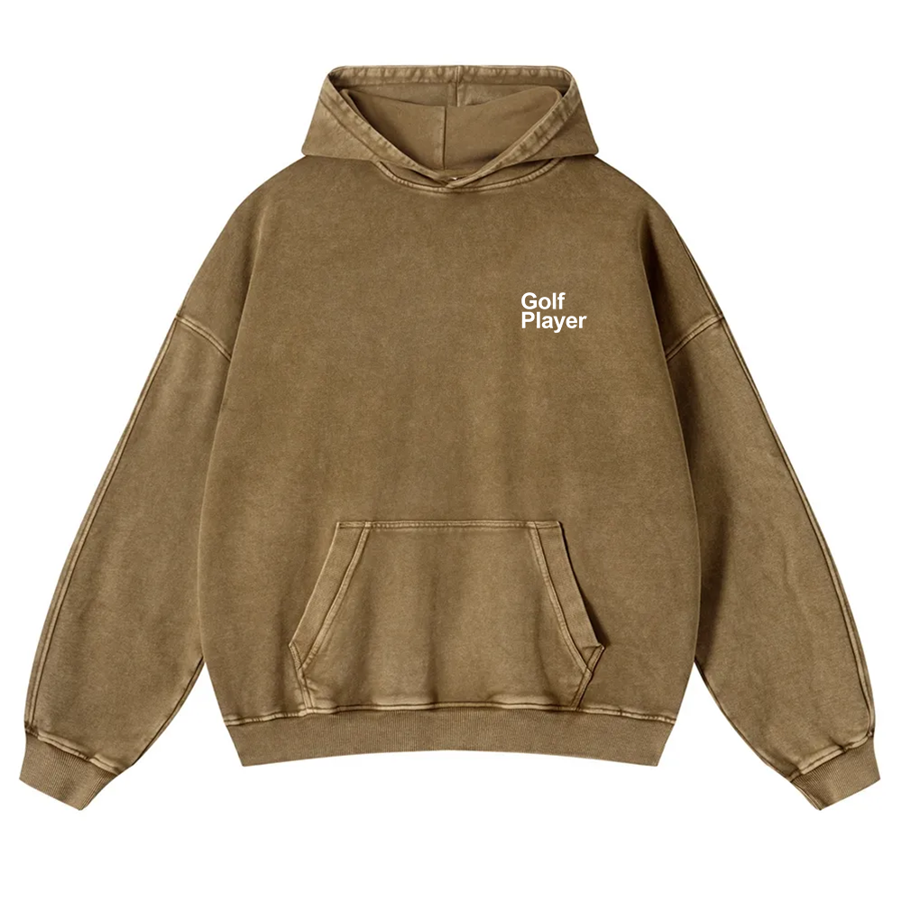 Golf Player Washed Hoodie wearishow