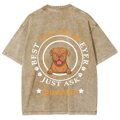 Best Dog Dad/Dog Mum Circle - Personalized Custom Unisex T-shirt