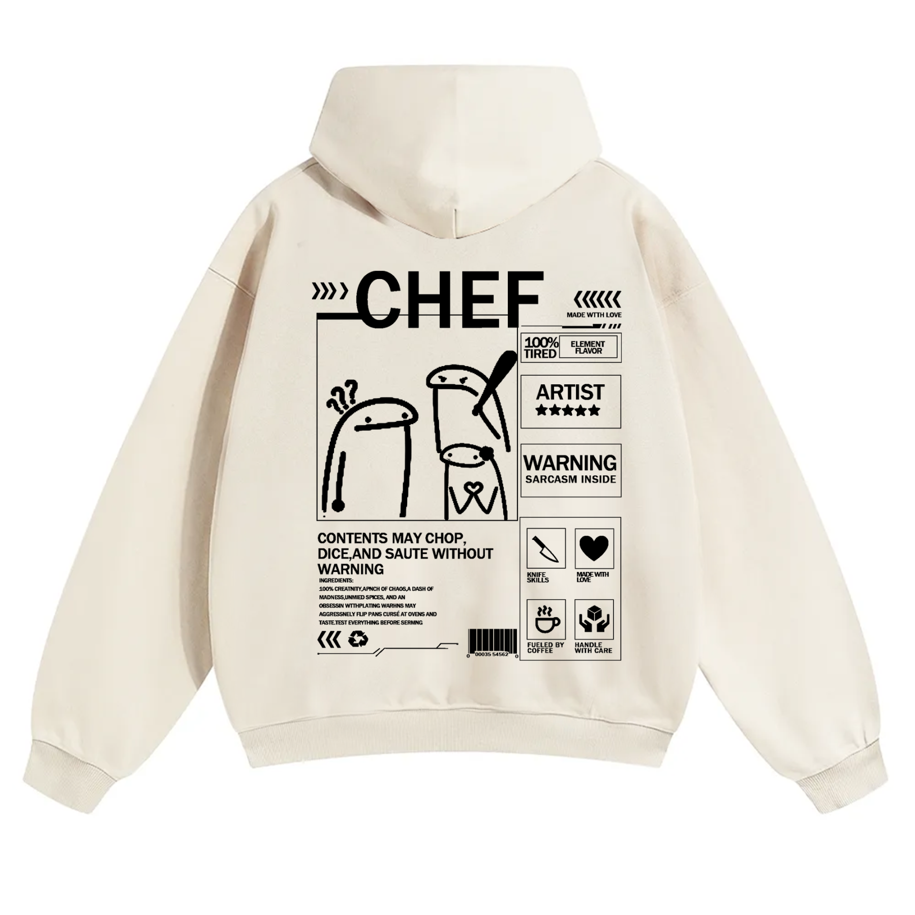 Chef Solid Color Unisex Hoodie