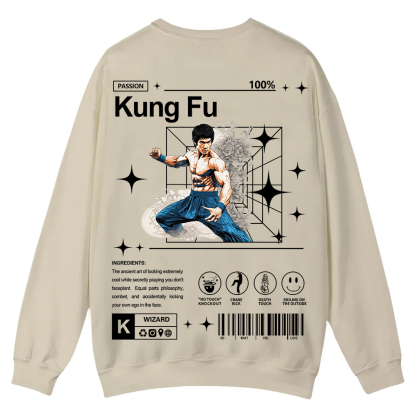 Kung Fu Casual Crewneck Sweatshirt wearishow wearishow