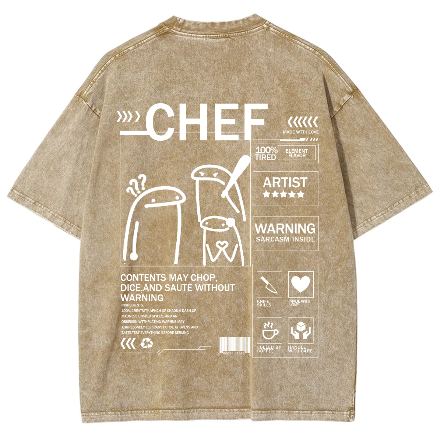 Chef Solid Color Unisex T-shirt