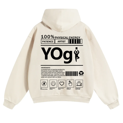 Yogi Solid Color Unisex Hoodie