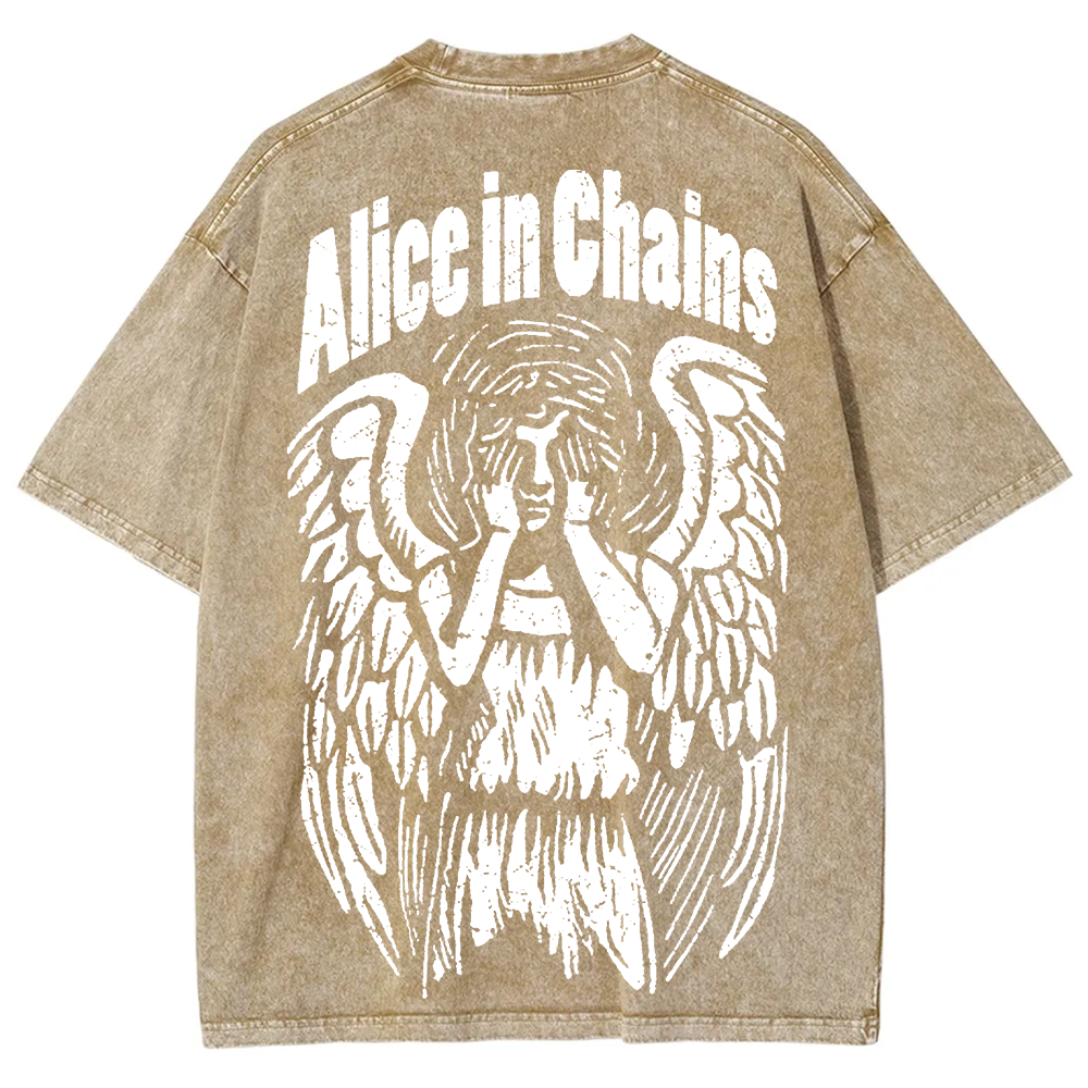 Unisex Vintage Washed Alice In Chains T-Shirt