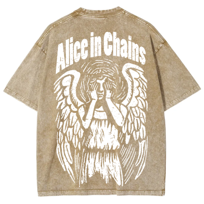 Unisex Vintage Washed Alice In Chains T-Shirt