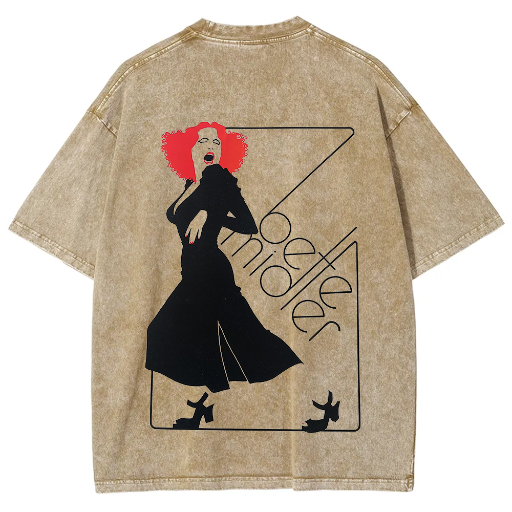 Bette Midler Singer Vintage Washed T-Shirt