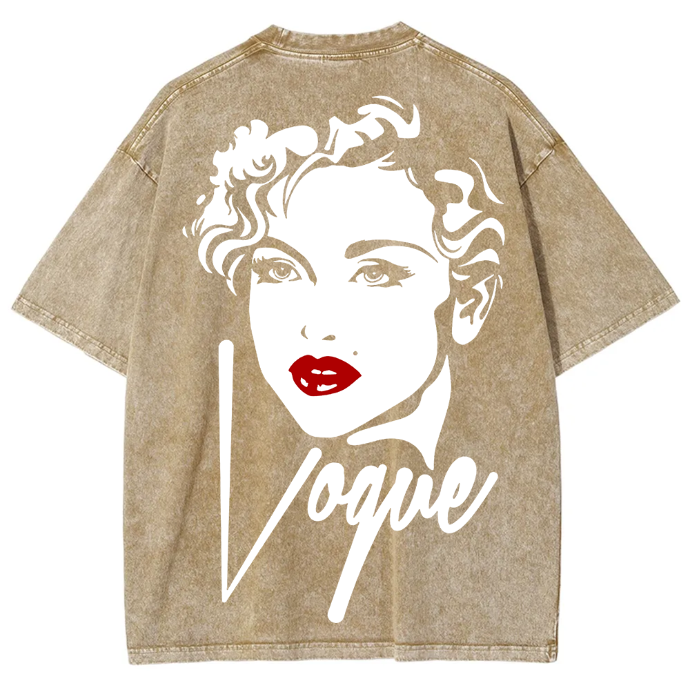  Vintage Washed Madonna Vogue Cover  T-Shirt